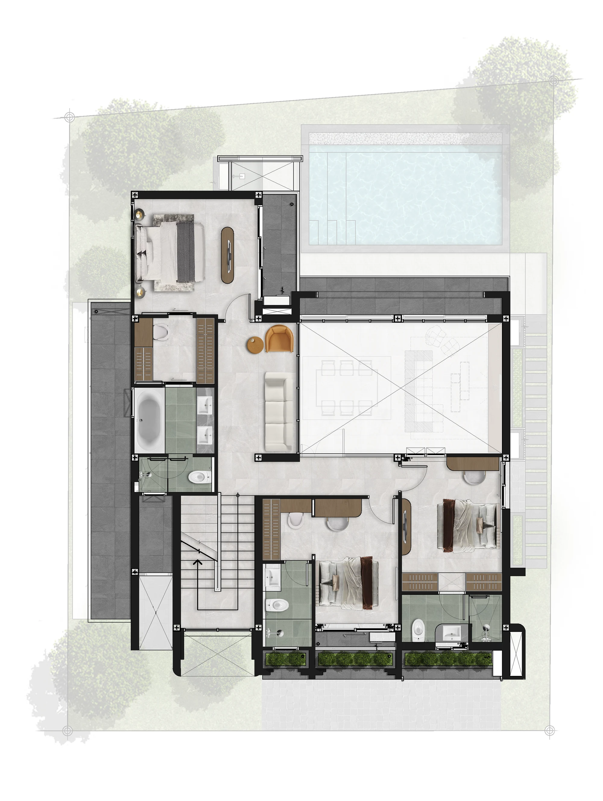 AURA floor plan, Plot 6